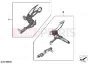 Footpeg system  2 - BMW Motorrad M 1000 R (0E81, 0E83) 2024