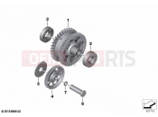 Starter motor release, reduction gear - BMW Motorrad M 1000 XR (0E91, 0E93) 2024