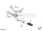 Rear footrests - BMW Motorrad M 1000 XR (0E91, 0E93) 2024
