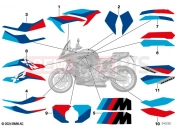 Sticker, YN3H, Light white - BMW Motorrad M 1000 XR (0E91, 0E93) 2024