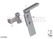 Lock, holder, navigation preparation - BMW Motorrad M 1000 XR (0E91, 0E93) 2024