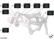 Sign, frame - BMW Motorrad M 1000 XR (0E91, 0E93) 2024