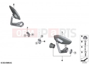 Retrofitting, handlebar end mirrors - BMW Motorrad M 1000 XR (0E91, 0E93) 2024