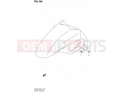 SUZUKI AN400A L2 (2012) Burgman 400 (E19, E24) 106 - FRONT FENDER (AN400L2 E19)