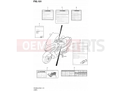 SUZUKI AN400A L2 (2012) Burgman 400 (E19, E24) 131 - LABEL (AN400L2 E19)