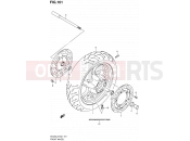 SUZUKI AN400A L2 (2012) Burgman 400 (E19, E24) 161 - FRONT WHEEL (AN400L2 E19)