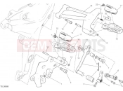 DUCATI 2015 Multistrada 1200 S Touring FOOTRESTS, LEFT