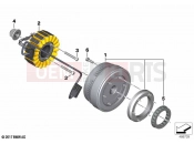 Alternator starter overrunning clutch - BMW Motorrad C 400 GT (0C06, 0C16) 2019