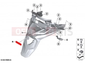 Licence plate holder - BMW Motorrad C 400 GT (0C06, 0C16) 2019