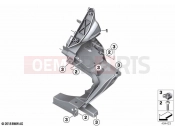 BMW Motorrad BMW 2019 C models C 400 GT (0C06, 0C16) Front panel carrier | Front panel carrier