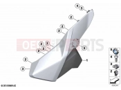 Trim side panel, top - BMW Motorrad C 400 GT (0C06, 0C16) 2019
