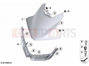 BMW Motorrad BMW 2019 C models C 400 GT (0C06, 0C16) Headlight cover | Headlight cover