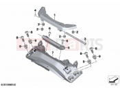 BMW Motorrad BMW 2019 C models C 400 GT (0C06, 0C16) Seat, hinge | Seat, hinge