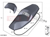 BMW Motorrad BMW 2019 C models C 400 GT (0C06, 0C16) Seat bench | Seat bench