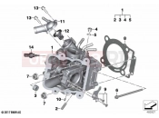 Cylinder head 2 - BMW Motorrad C 400 GT (0C06, 0C16) 2019