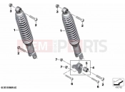 BMW Motorrad BMW 2019 C models C 400 GT (0C06, 0C16) Spring strut, rear | Spring strut, rear