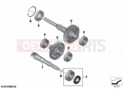 BMW Motorrad BMW 2019 C models C 400 GT (0C06, 0C16) Input, intermediate and output shafts | Input, intermediate and output shafts