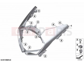 BMW Motorrad BMW 2019 C models C 400 GT (0C06, 0C16) Upper trim section | Upper trim section
