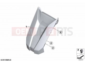 Trim instrument cluster 2 - BMW Motorrad C 400 GT (0C06, 0C16) 2019