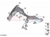 Trim instrument cluster front 2 - BMW Motorrad C 400 GT (0C06, 0C16) 2019