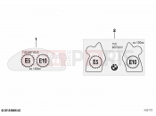 Information plate, fuel - BMW Motorrad C 400 GT (0C06, 0C16) 2019