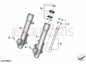 BMW Motorrad BMW 2019 C models C 400 GT (0C06, 0C16) Fork slider | Fork slider