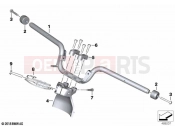 BMW Motorrad BMW 2019 C models C 400 GT (0C06, 0C16) Handlebar | Handlebar