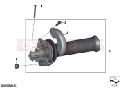 Throttle grip unheated 2 - BMW Motorrad C 400 GT (0C06, 0C16) 2019
