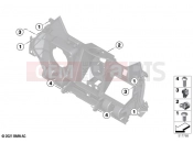 BMW Motorrad BMW 2024 C models CE04 (0C51, 0C53) Storage comp.front section mounting | Storage comp.front section mounting
