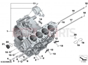BMW Motorrad BMW 2024 S models S 1000 R (0E51, 0E53) Engine housing