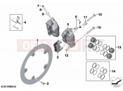 BMW Motorrad BMW 2024 S models S 1000 R (0E51, 0E53) Front wheel brake  2