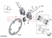 BMW Motorrad BMW 2024 S models S 1000 R (0E51, 0E53) Front wheel brake  3