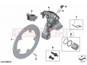 BMW Motorrad BMW 2024 S models S 1000 R (0E51, 0E53) Rear wheel brake