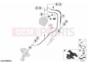 BMW Motorrad BMW 2024 S models S 1000 R (0E51, 0E53) Brake lines, rear