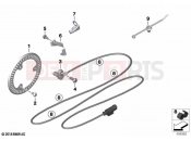 BMW Motorrad BMW 2024 S models S 1000 R (0E51, 0E53) Speed sensor, front