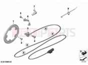 BMW Motorrad BMW 2024 S models S 1000 R (0E51, 0E53) Speed sensor, front  2