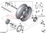 BMW Motorrad BMW 2024 S models S 1000 R (0E51, 0E53) Cast rim, rear