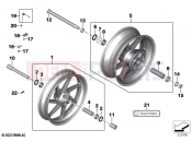 BMW Motorrad BMW 2024 S models S 1000 R (0E51, 0E53) Forged wheels