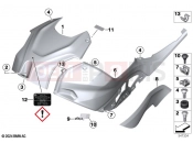 BMW Motorrad BMW 2024 S models S 1000 R (0E51, 0E53) Panel, fuel tank