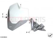 BMW Motorrad BMW 2024 S models S 1000 R (0E51, 0E53) Windshield / mounting