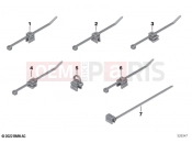 BMW Motorrad BMW 2024 S models S 1000 R (0E51, 0E53) Cable tie with holder, edge clip