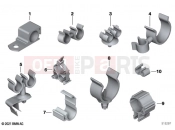 BMW Motorrad BMW 2024 S models S 1000 R (0E51, 0E53) Cable clips, hose supports