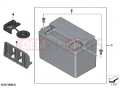 BMW Motorrad BMW 2024 S models S 1000 R (0E51, 0E53) Lithium-ion battery