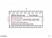 BMW Motorrad BMW 2024 S models S 1000 R (0E51, 0E53) Information label, BMW Mobility Service