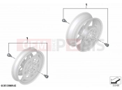 BMW Motorrad BMW 2024 S models S 1000 R (0E51, 0E53) Set, axle protectors