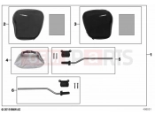 BMW Motorrad BMW 2024 S models S 1000 R (0E51, 0E53) Saddle bag