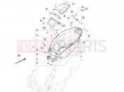 PIAGGIO Beverly 400 HPE E5 (EU) Helmet huosing - Undersaddle
