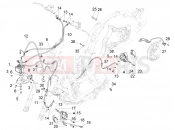 PIAGGIO BV 400 Deep Black E5 (CA, USA) Brakes pipes - Calipers (ABS)