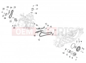 PIAGGIO BV 400 Deep Black E5 (CA, USA) Oil pump