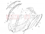 Side cover - Spoiler - Piaggio Medley 125 E5 (EU) 2021